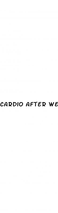 cardio after weights for fat loss