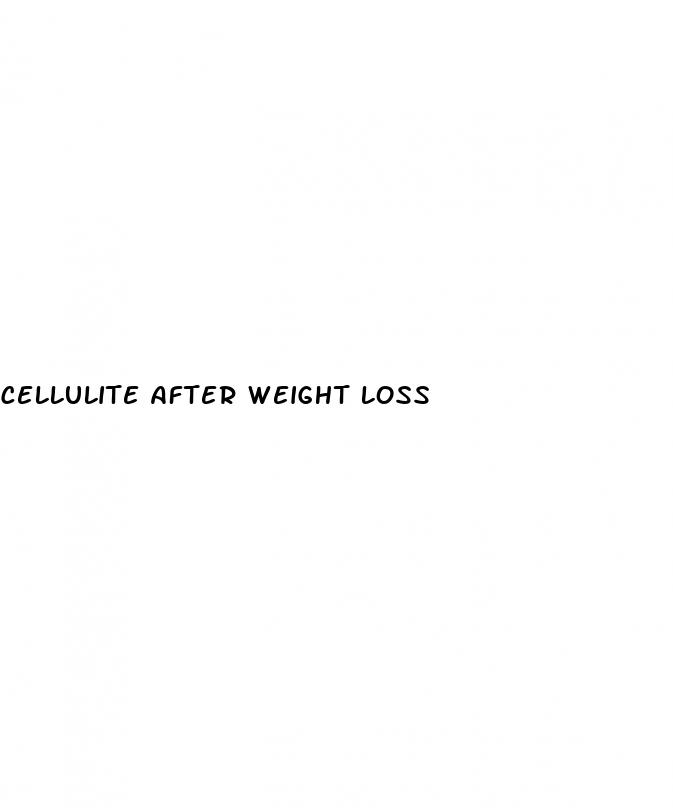 cellulite after weight loss