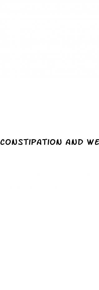 constipation and weight loss