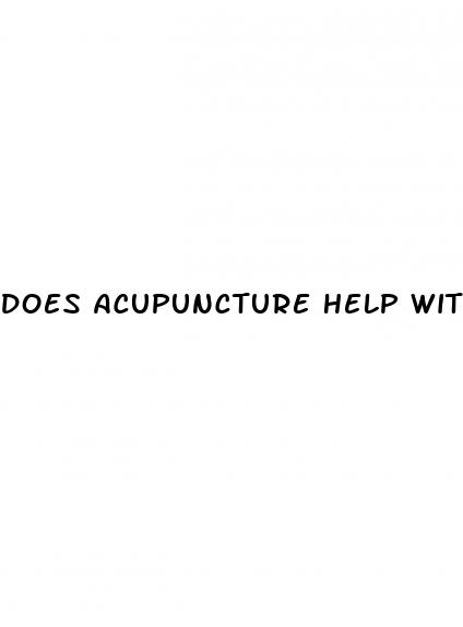 does acupuncture help with weight loss