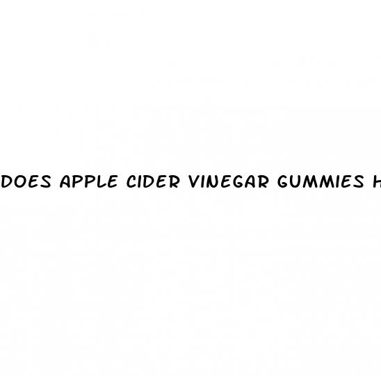 does apple cider vinegar gummies help with heartburn
