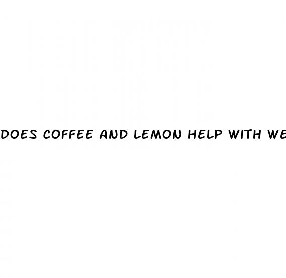 does coffee and lemon help with weight loss