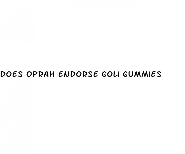 does oprah endorse goli gummies