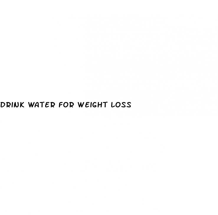 drink water for weight loss