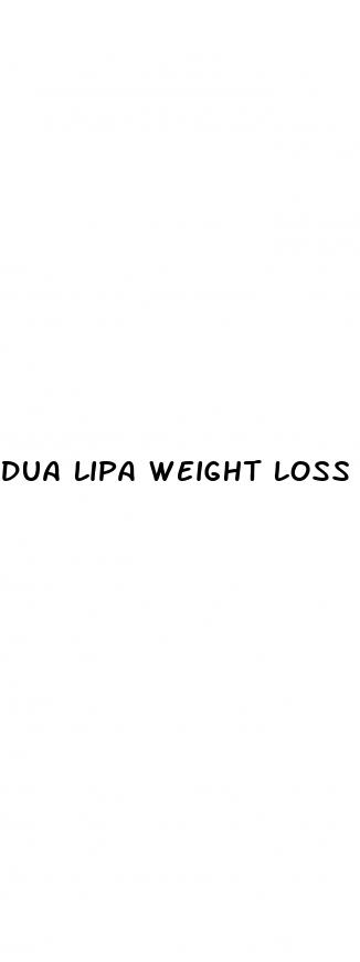 dua lipa weight loss
