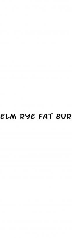 elm rye fat burner capsules