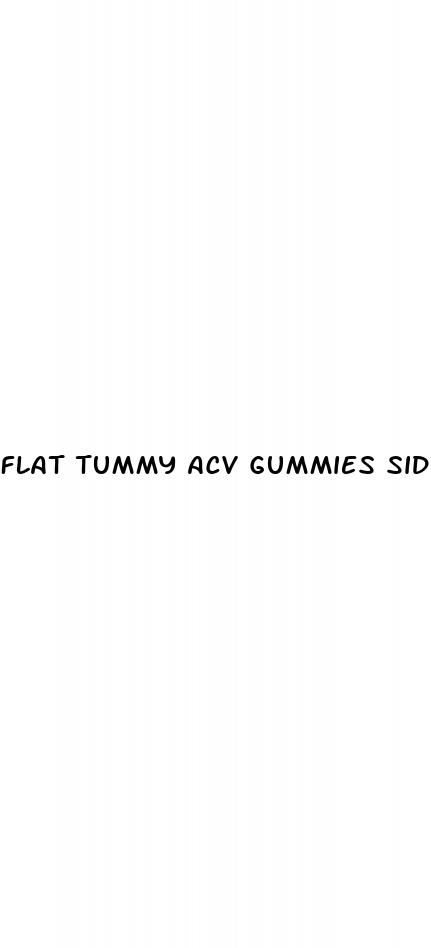 flat tummy acv gummies side effects