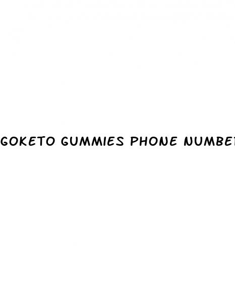 goketo gummies phone number