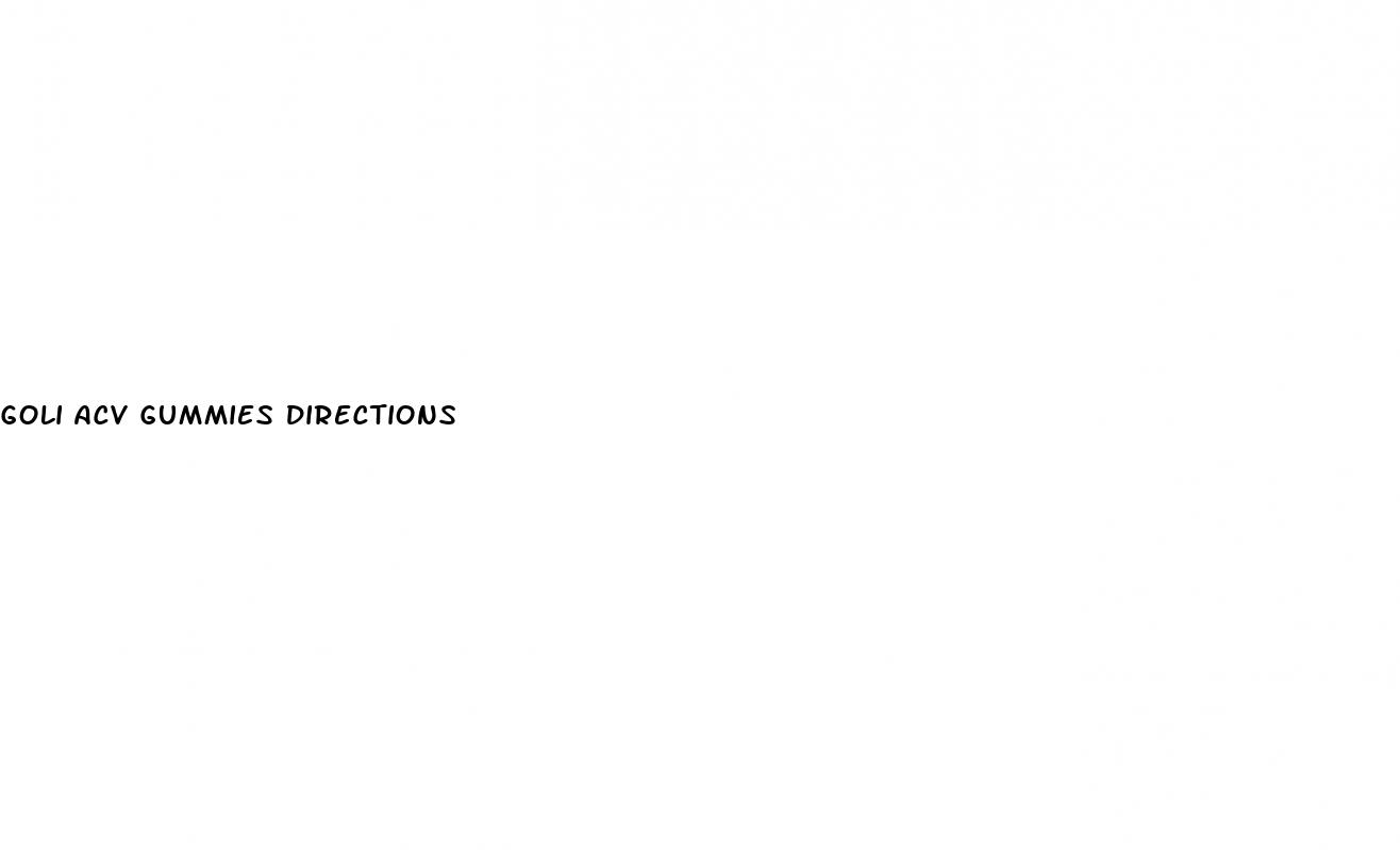 goli acv gummies directions
