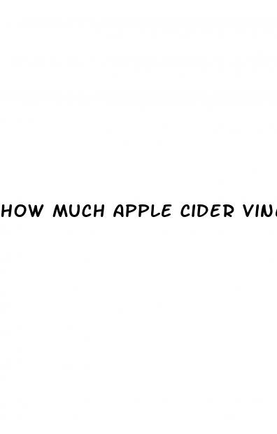 how much apple cider vinegar to drink