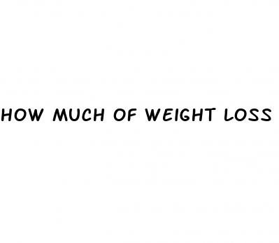 how much of weight loss is diet