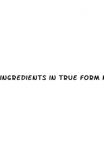 ingredients in true form keto gummies