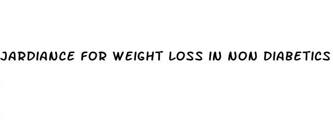jardiance for weight loss in non diabetics