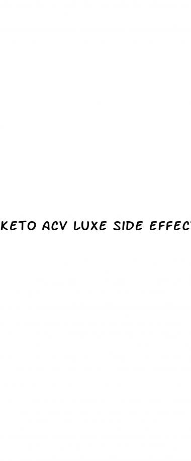 keto acv luxe side effects