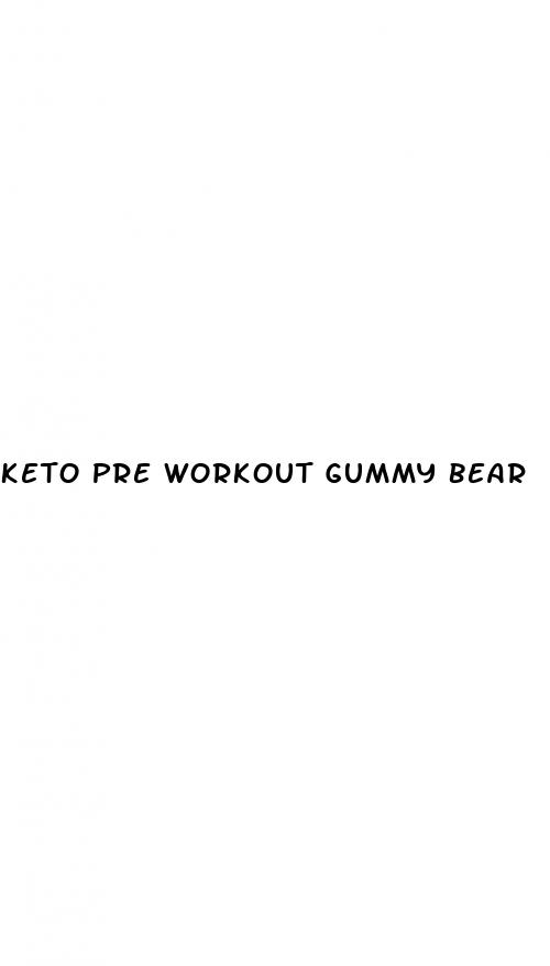 keto pre workout gummy bear