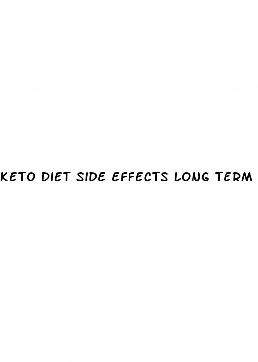 keto diet side effects long term