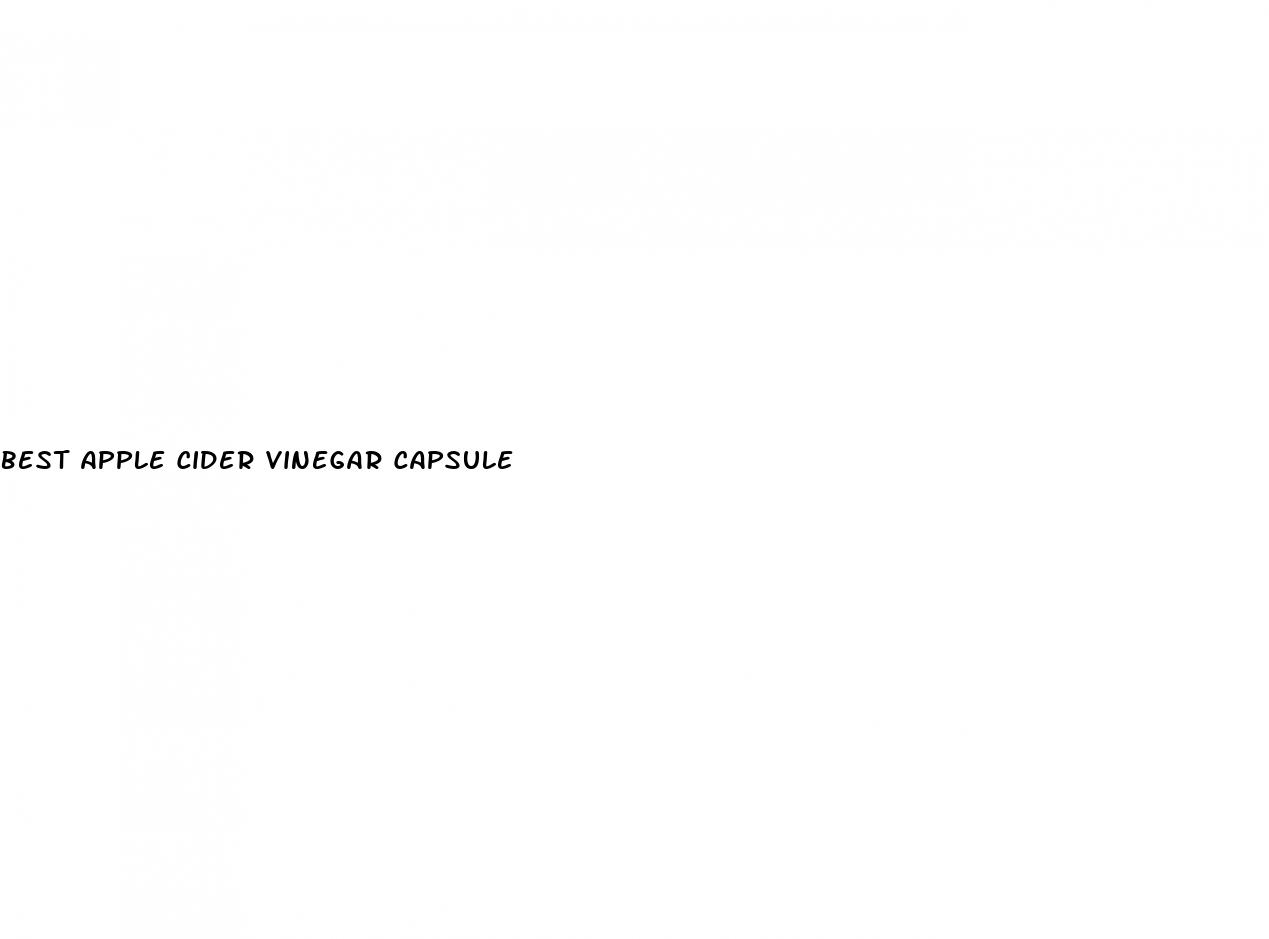 best apple cider vinegar capsule