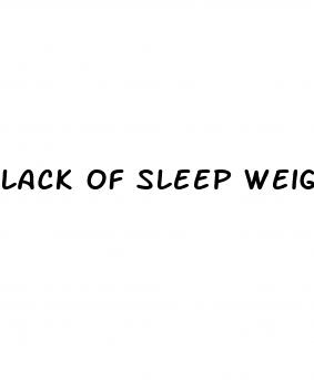 lack of sleep weight loss