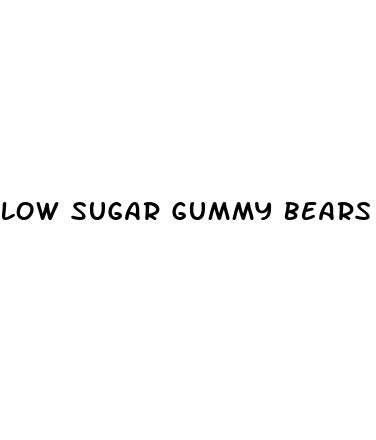 low sugar gummy bears