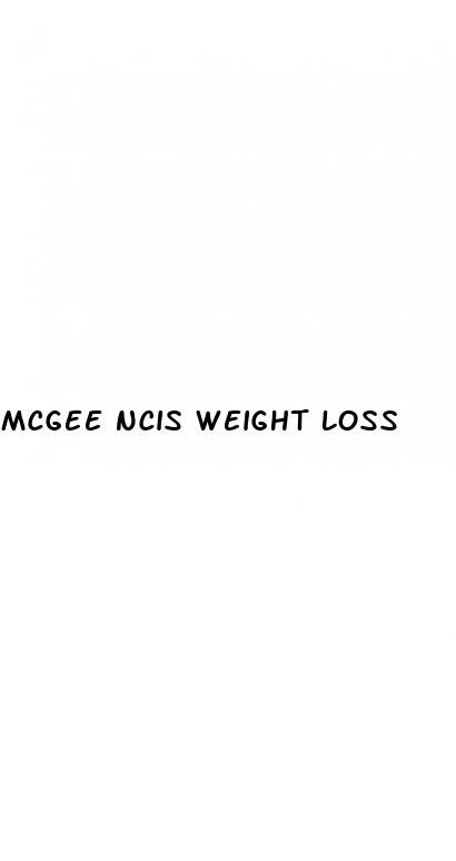 mcgee ncis weight loss