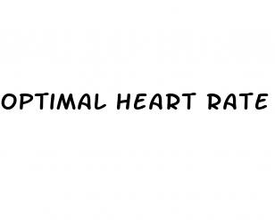 optimal heart rate for weight loss
