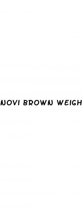 novi brown weight loss