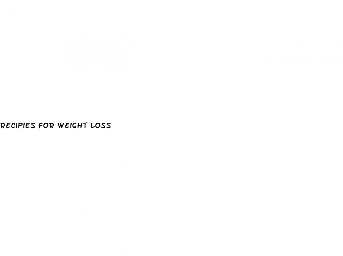recipies for weight loss