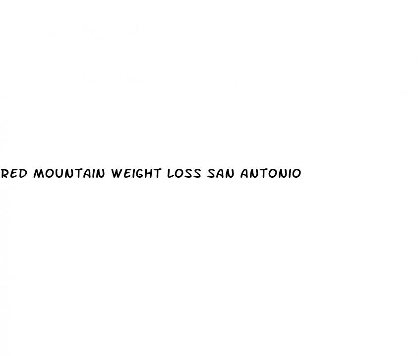 red mountain weight loss san antonio
