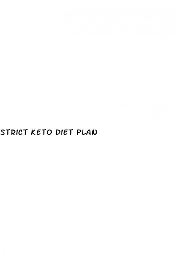 strict keto diet plan
