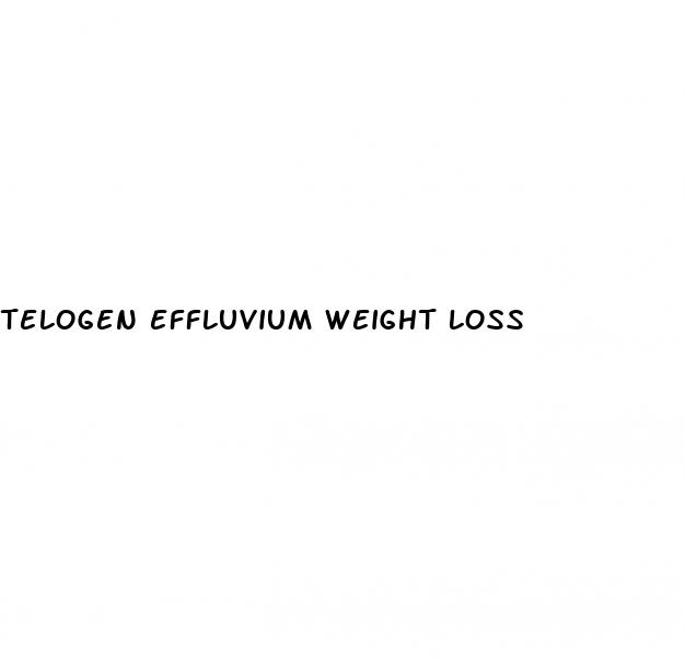 telogen effluvium weight loss