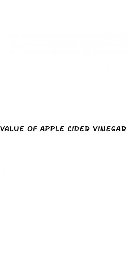 value of apple cider vinegar gummies