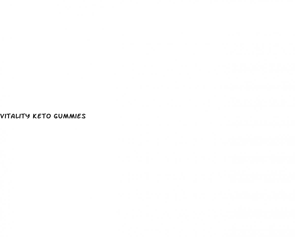 vitality keto gummies