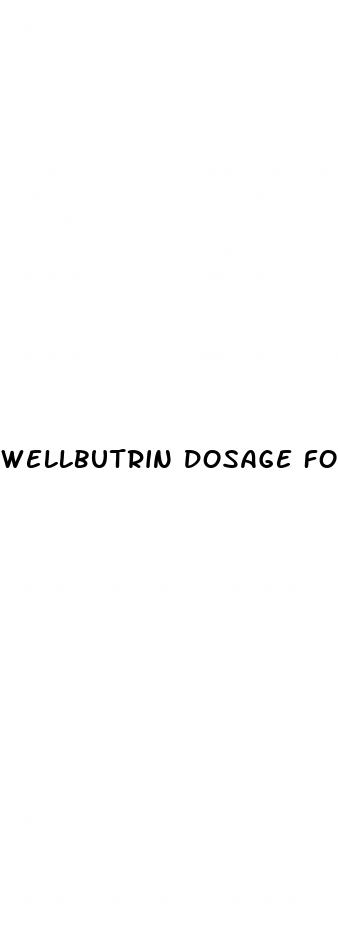 wellbutrin dosage for weight loss