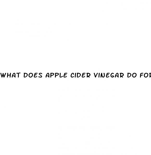 what does apple cider vinegar do for your body