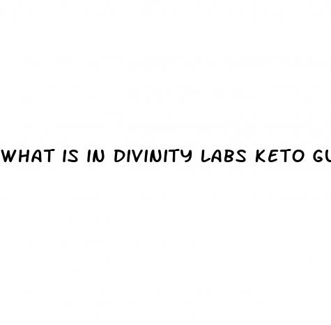 what is in divinity labs keto gummies