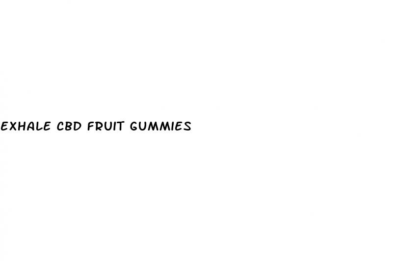 exhale cbd fruit gummies