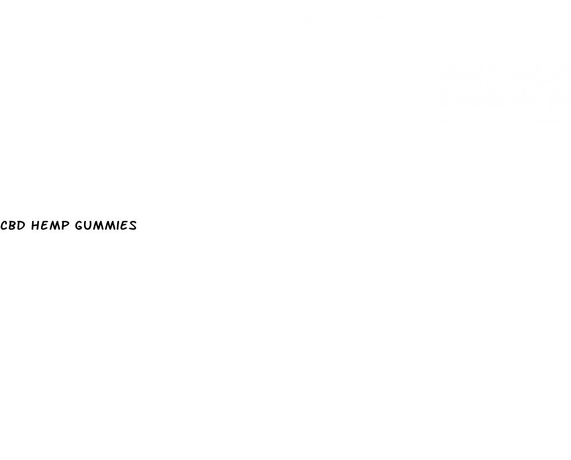 cbd hemp gummies