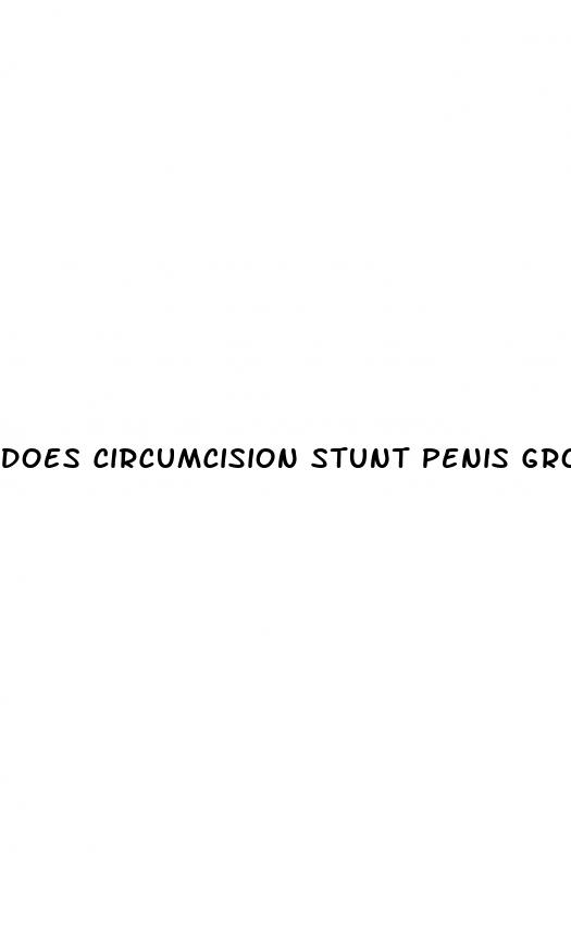 does circumcision stunt penis growth