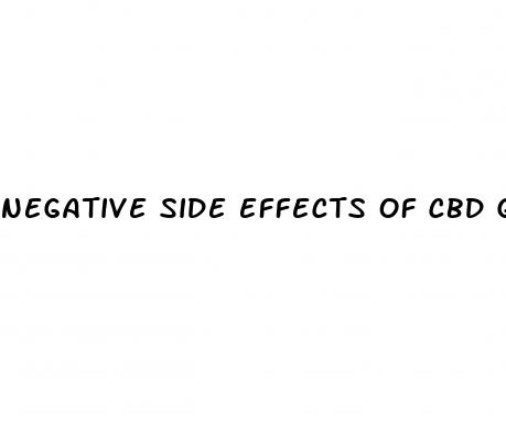 negative side effects of cbd gummies