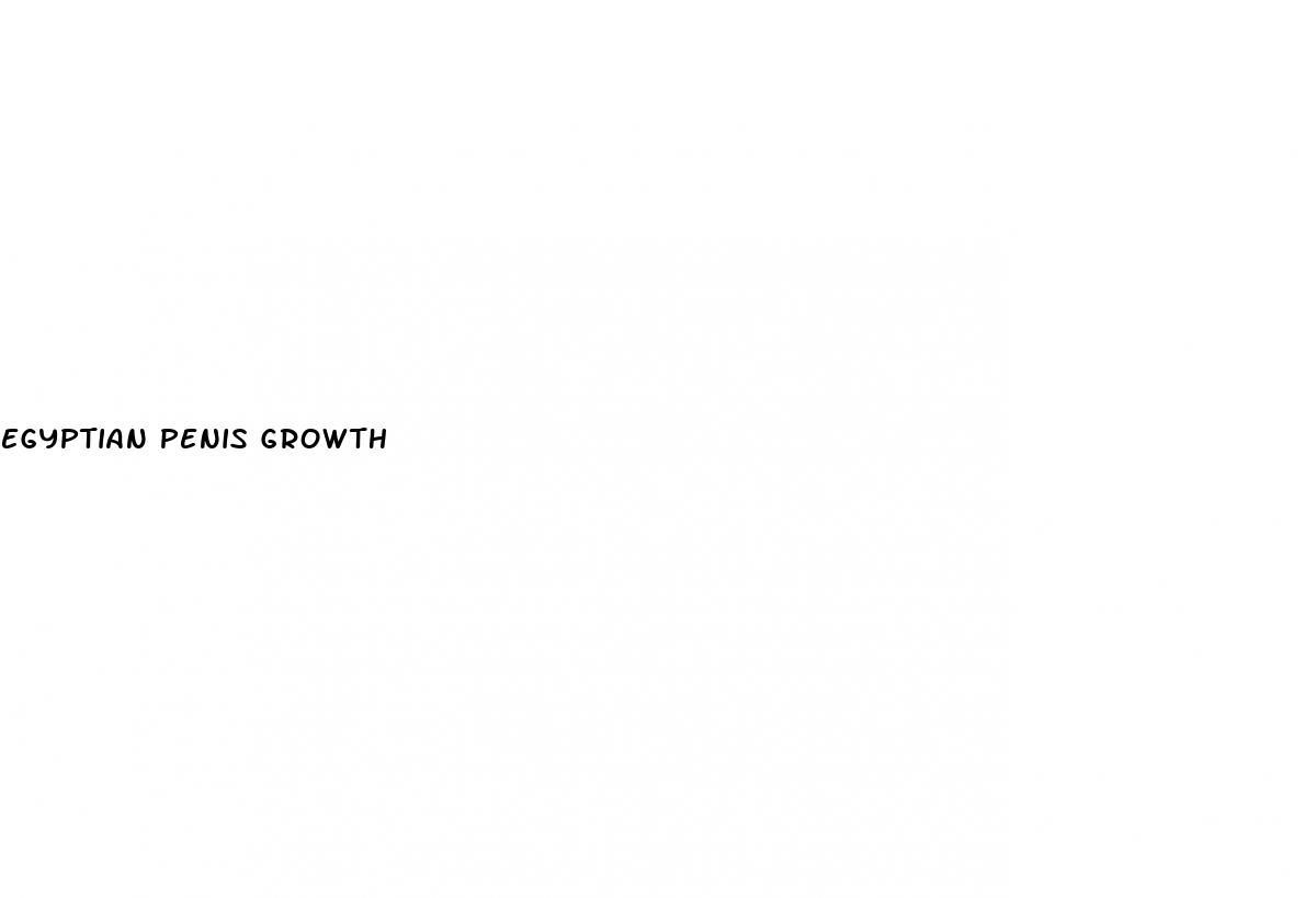 egyptian penis growth