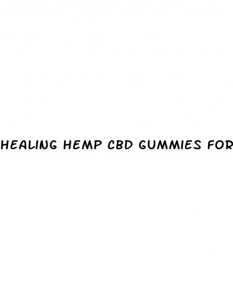 healing hemp cbd gummies for ed