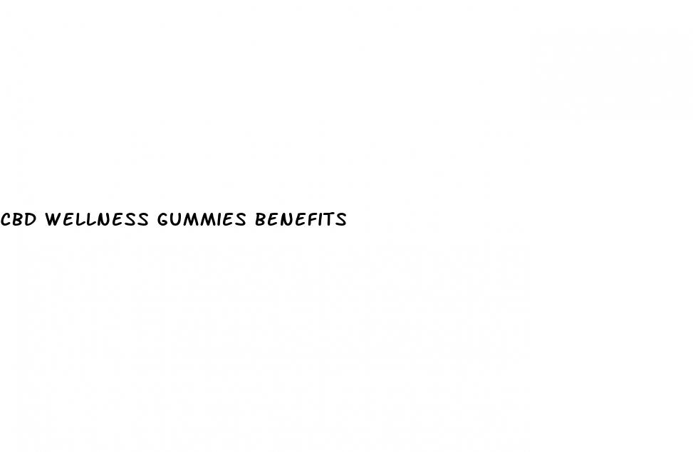 cbd wellness gummies benefits