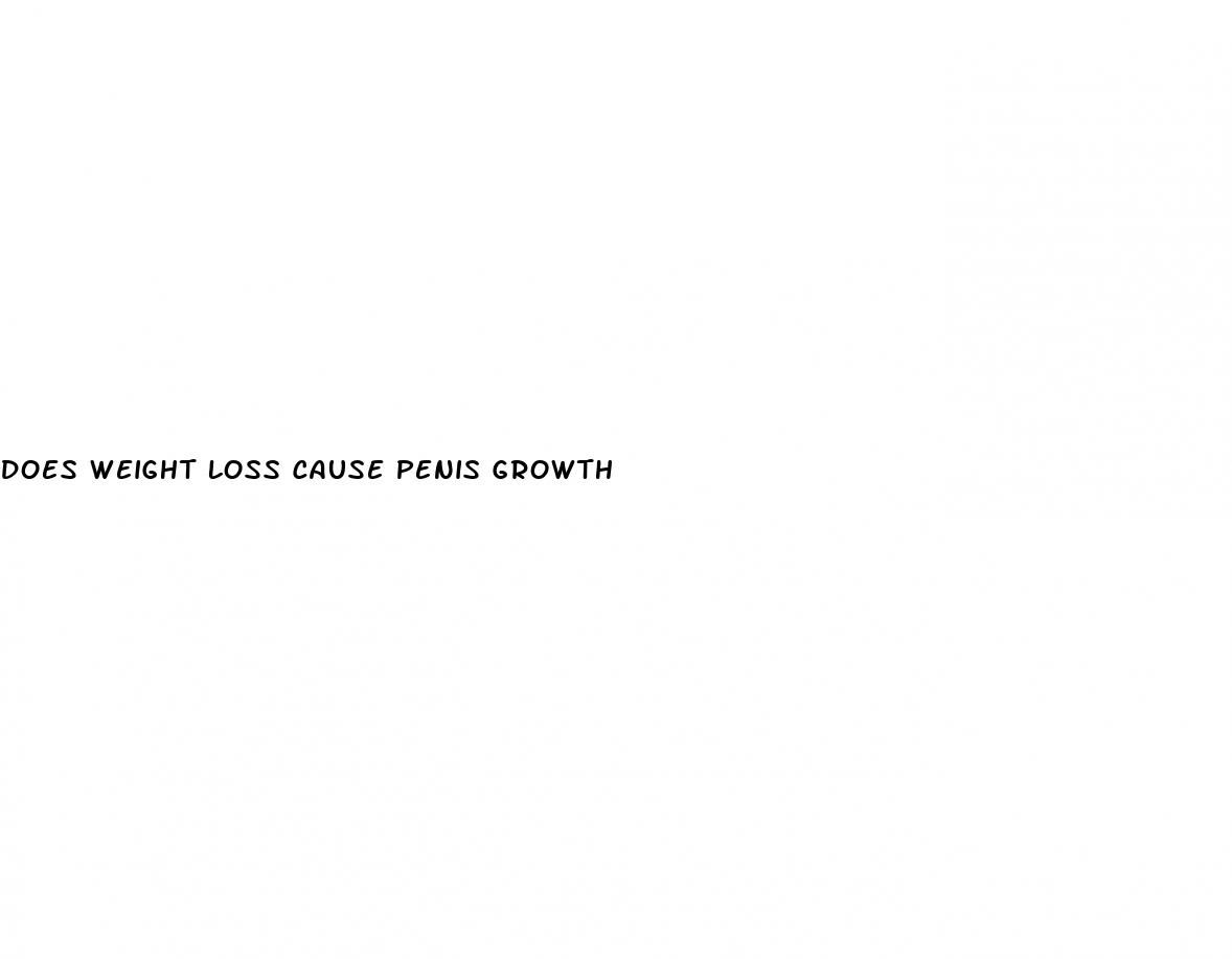 does weight loss cause penis growth