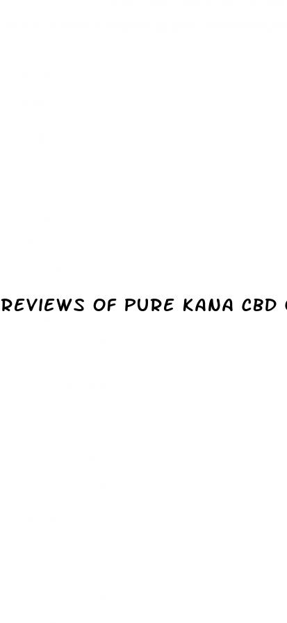 reviews of pure kana cbd gummies