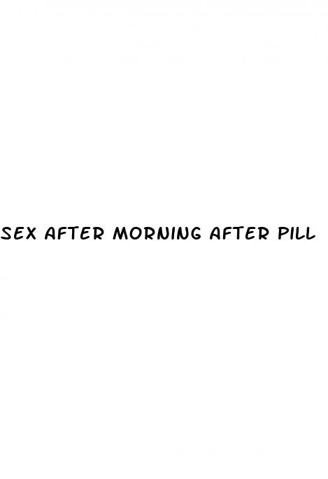 sex after morning after pill