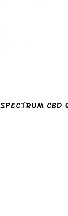 spectrum cbd gummies para que sirve