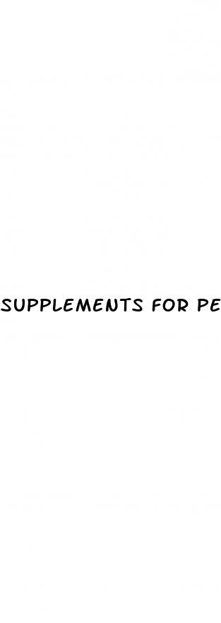 supplements for penis growth
