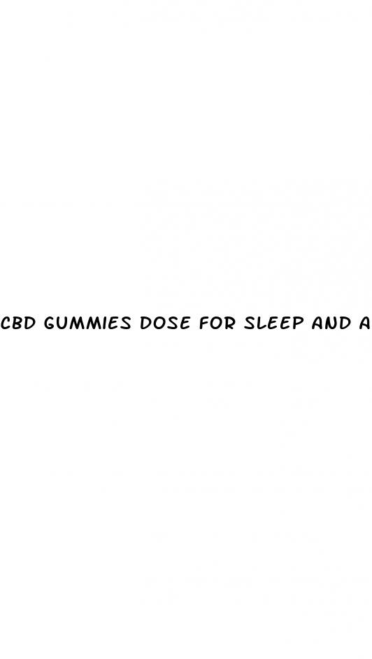 cbd gummies dose for sleep and anxiety