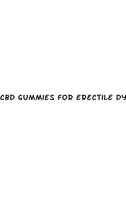cbd gummies for erectile dysfunction