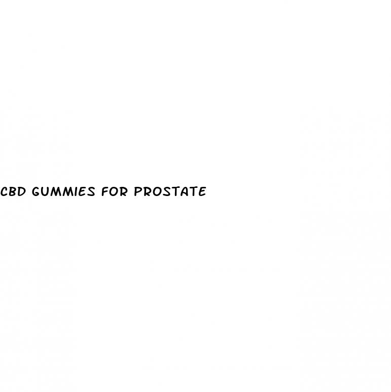 cbd gummies for prostate